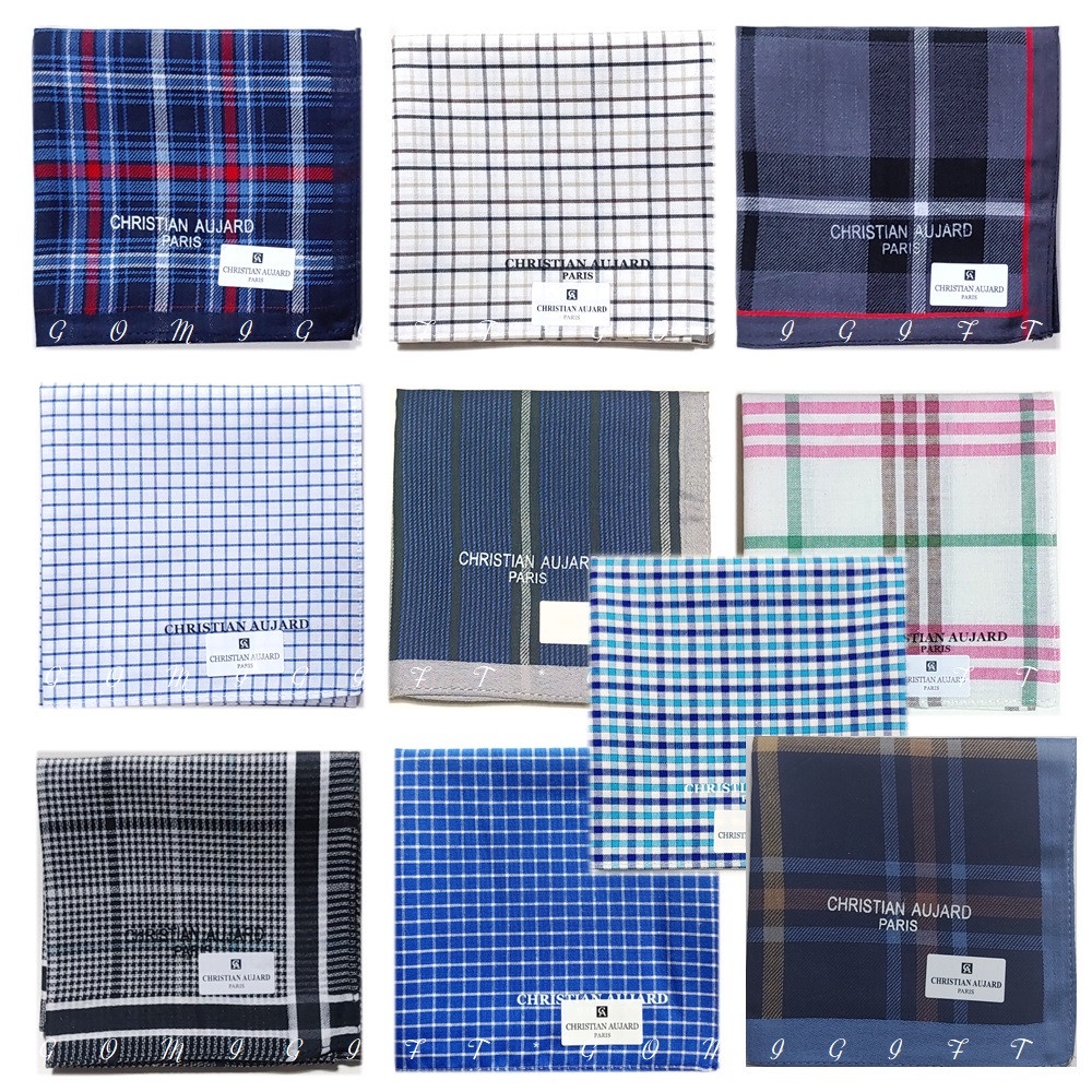 Khăn mùi xoa/ khăn tay nam cao cấp Beverly Hills Polo Club + Christian Aujard Hàn Quốc