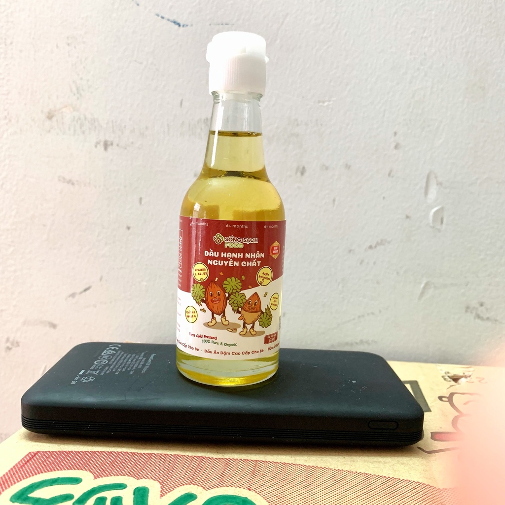 Dầu Hạnh Nhân Nguyên Chất Cho Bé Ăn Dặm 60ml Sống Sạch Food - Việt Nam