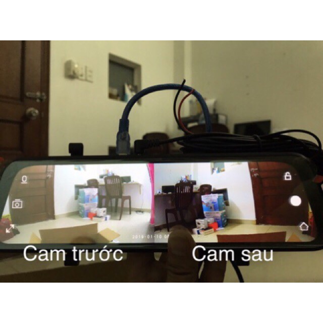 CAMERA HÀNH TRÌNH XE OTO DẠNG GƯƠNG 10inch