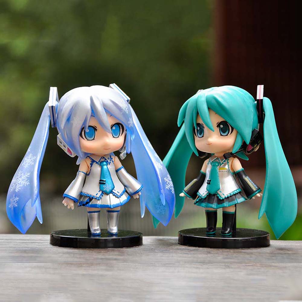 Ingle Q Version Hatsune Snow Miku Sakura Hatsune Doll Figure Figure Decoration Car Cake Decoration