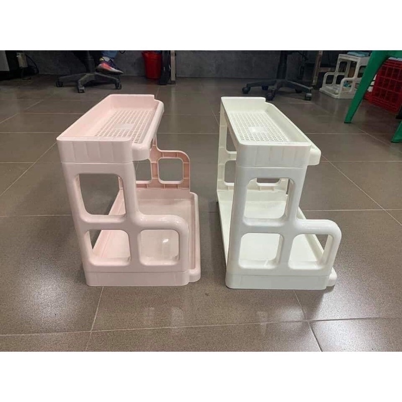 Kệ đựng gia vị 2 tầng- Kệ để đồ thông minh 2 tầng đa năng tiết kiệm không gian - Tee &amp; Mee