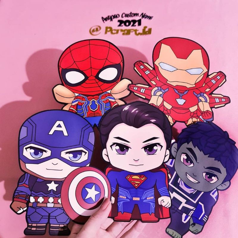 Set 15 Phong Bì Lì Xì Hình Avengers Dễ Thương