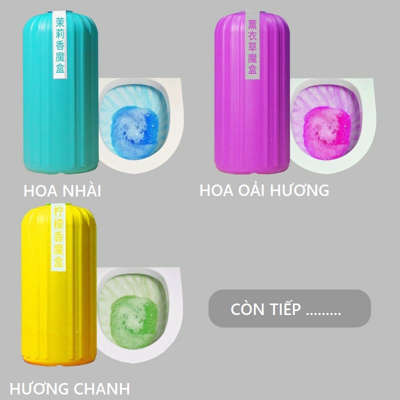 Lọ thả bồn cầu khử mùi diệt khuẩn, chai tẩy bồn cầu nhiều mùi tùy chọn