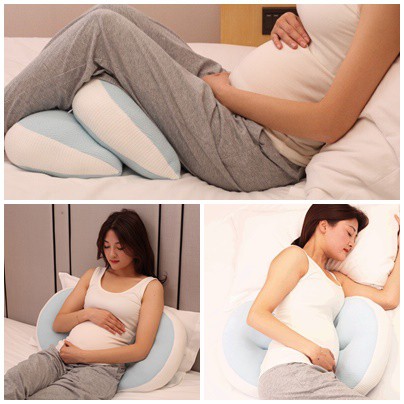 Gối kê bụng bầu, gối bầu cánh tiên cao cấp nâng đỡ bụng hỗ trợ giảm đau lưng cho mẹ bầu Tutimommy