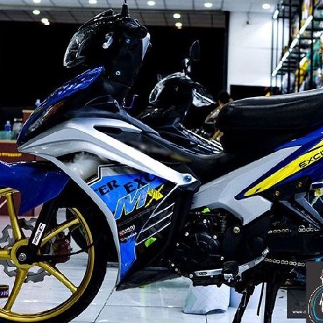 Tem Rời Chế Ex 135 MX Trắng Xanh GP