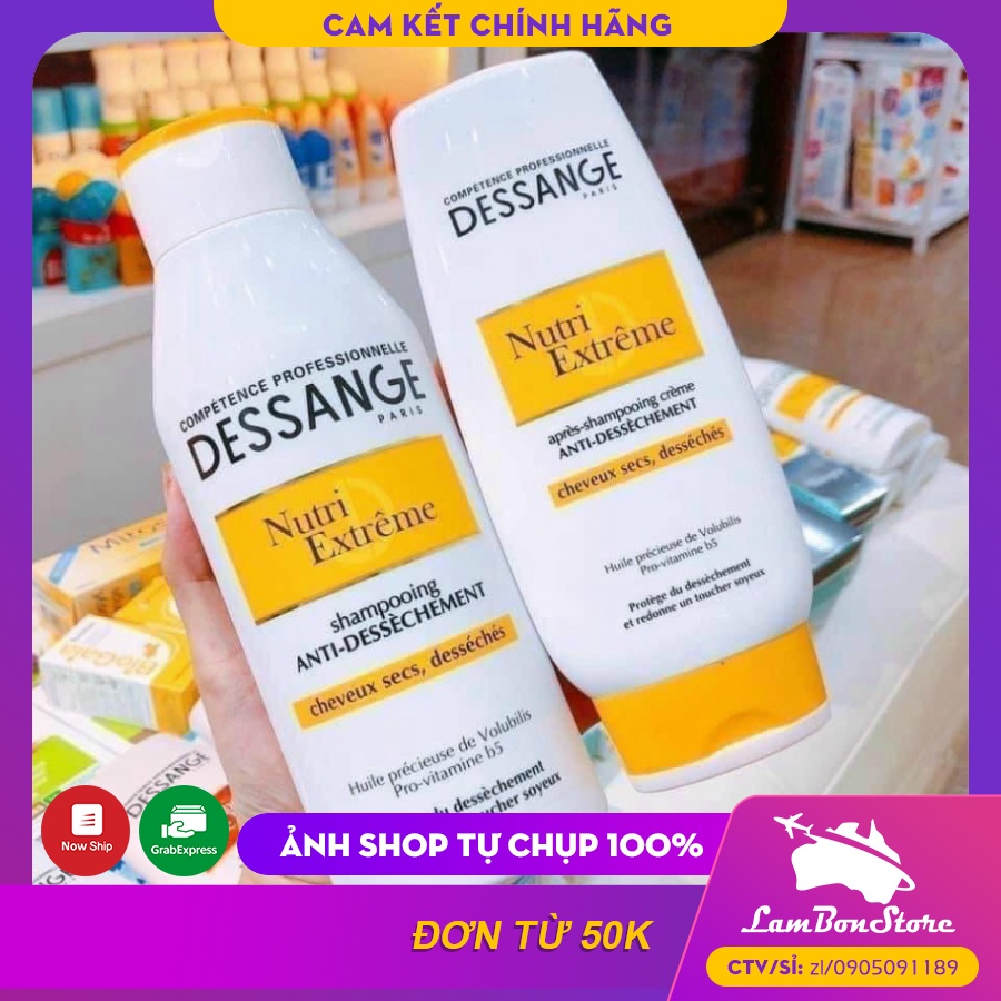 Bộ Dầu gội xả Dessange Pháp 250ml