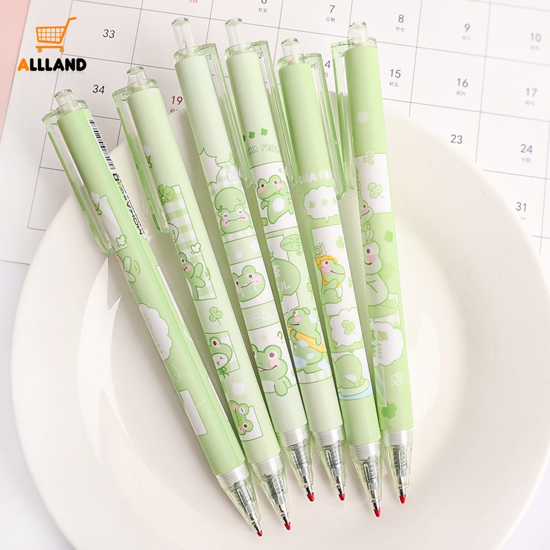 1 Bút Mực Gel Ngòi 0.5mm Mực Đen Hình Chú Ếch Đáng Yêu