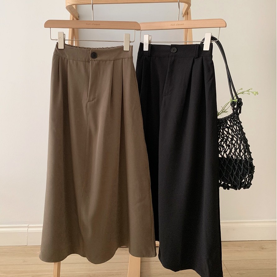 [Mã FADIRECT20 giảm 20K đơn 150K] Chân váy chữ A dài cài cúc_CV0015 | BigBuy360 - bigbuy360.vn