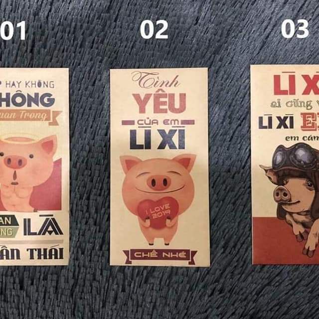 Sỉ 500 lì xì kèm bao đựng