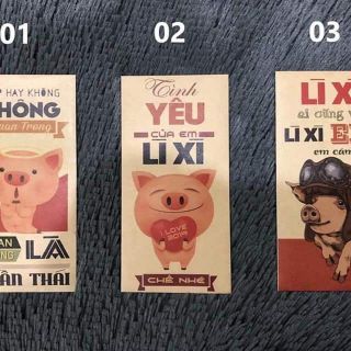 Sỉ 500 lì xì kèm bao đựng