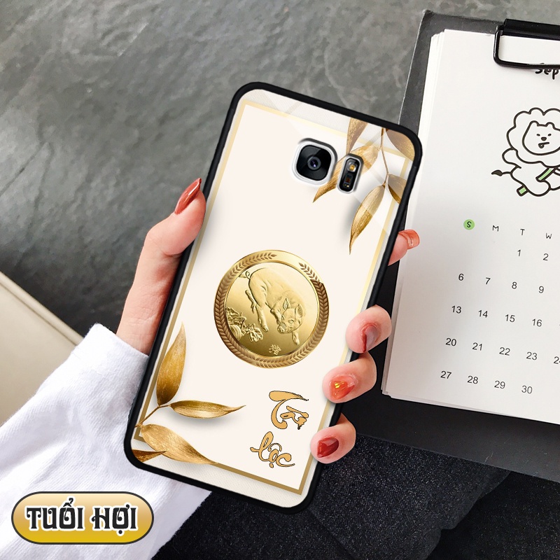 Ốp lưng kính 3D 12 con giáp - Samsung galaxy S7 Edge