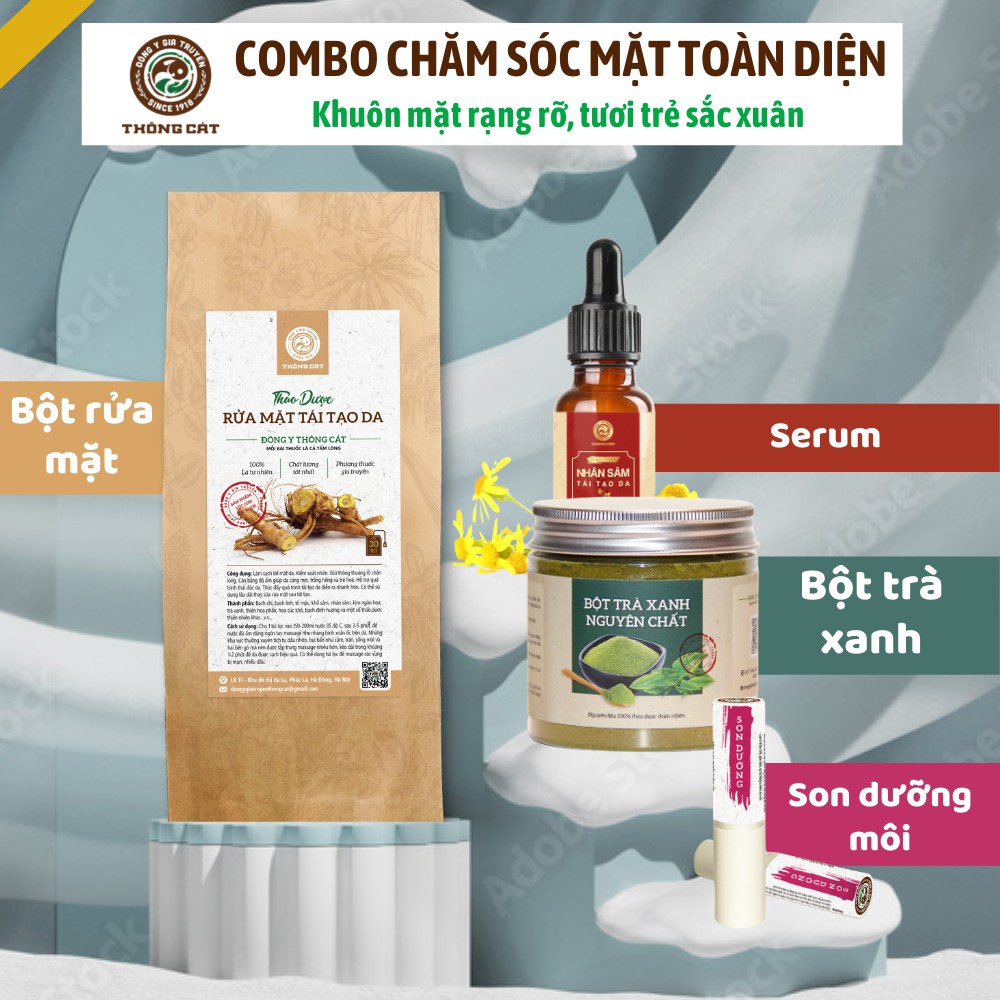 Dưỡng môi thảo mộc GIA TRUYỀN Đông y Thông Cát- dưỡng môi, chống nứt nẻ, giảm thâm môi