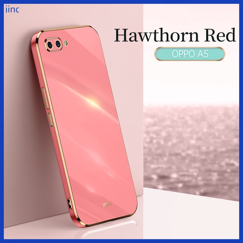 Ốp lưng OPPO A3S A12E case Ốp lưng điện thoại TPU mạ điện cao cấp sang trọng.