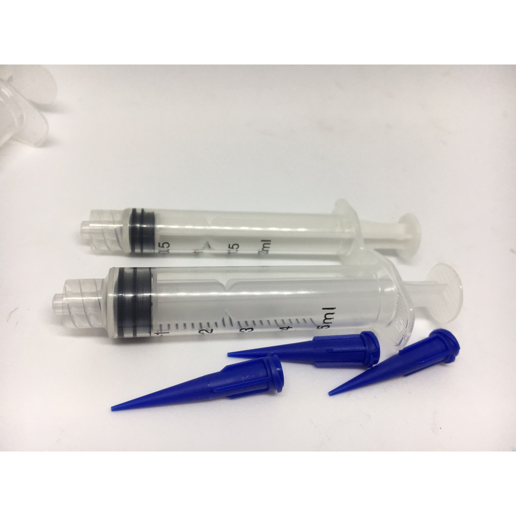 Phụ kiện Rubik - Ống đựng lube - Bộ Xilanh có đầu khóa + kim bơm keo