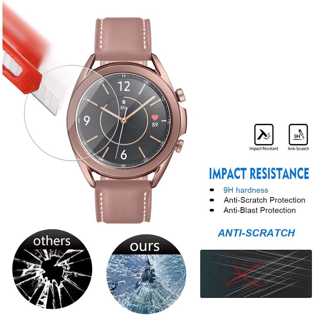 Kính cường lực HD bảo vệ màn hình cho đồng hồ Samsung Galaxy Watch 3 41mm / 45mm