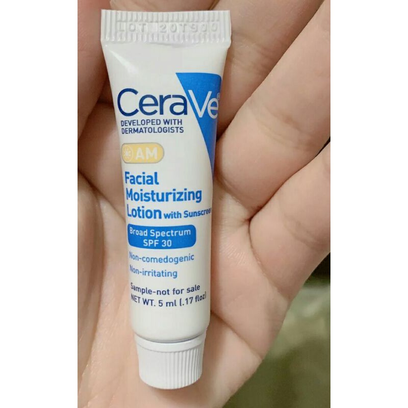 (Hàng Mới Về) Kem Chống Nắng Dưỡng Ẩm Da Mặt Spf 30 5ml Cerave