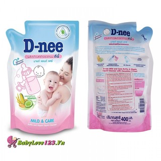 Nước rửa bình dnee túi 400ml sịn