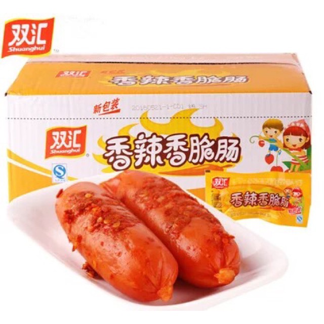 1 HỘP 60 CHIẾC XÚC XÍCH NGÔ - CAY ĂN LIỀN