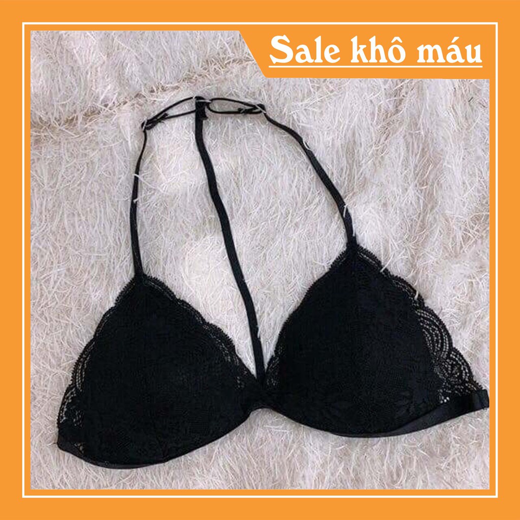 Áo lót nữ bralette cài trước dây T sau không gọng có mút siêu đẹp