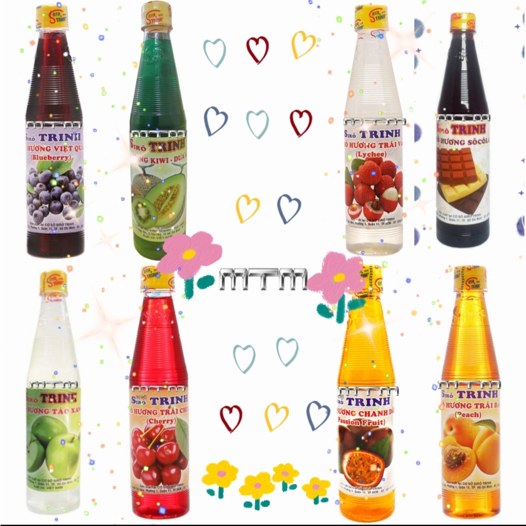 Sirô Trinh Đủ Mùi Chai 600ml