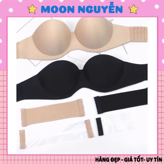 Áo lót nữ, áo ngực nữ su đúc quả ngang không dây quai lưng trong A218
