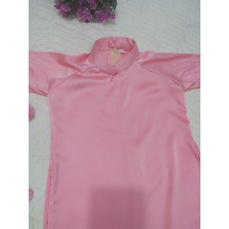 Set bộ áo dài bé lụa satin 8-35kg