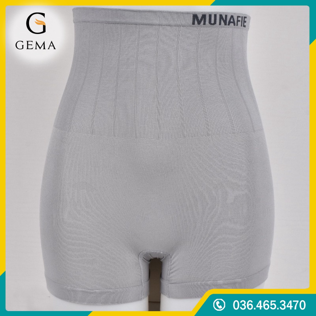Quần mặc váy gen bụng định hình vòng 2 cạp cao xuất Nhật MunaFie, Quần gen bụng mặc trong váy không lộ viền