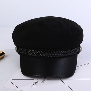 Mũ beret thủy thủ đen