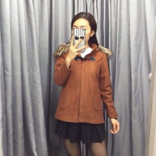 Áo dạ mũ lông chất dạ ép