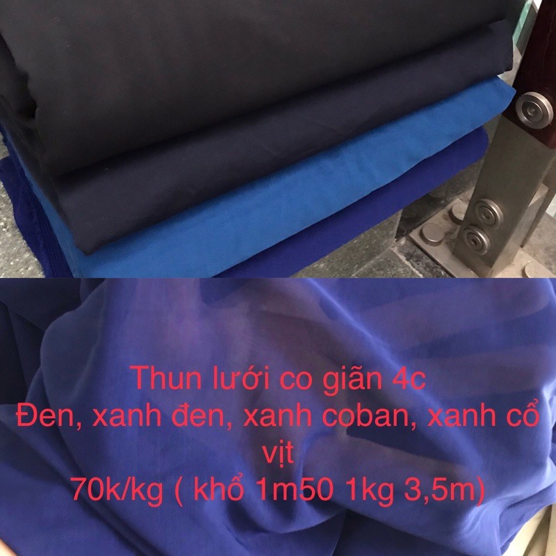 Thun lưới co giãn 4c (hàng 7 biên)