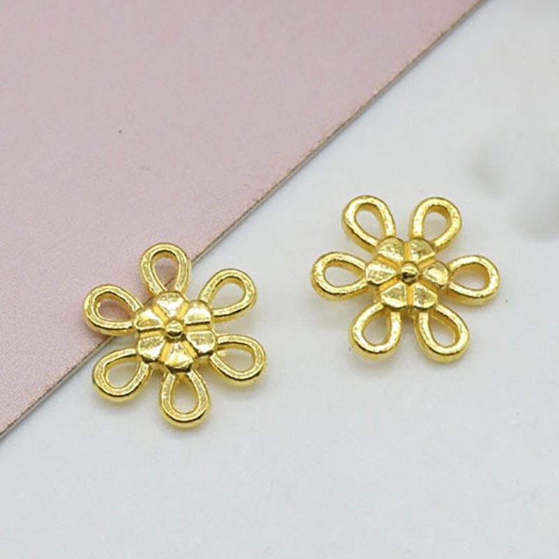 5 phiến hoa đúc 6 cánh 10mm nguyên liệu làm trâm làm trang sức cổ trang cosplay cổ phục có màu KC