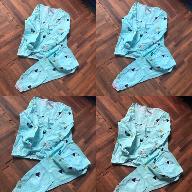 Sét bộ pizama cho bé gái tay dài quần dài