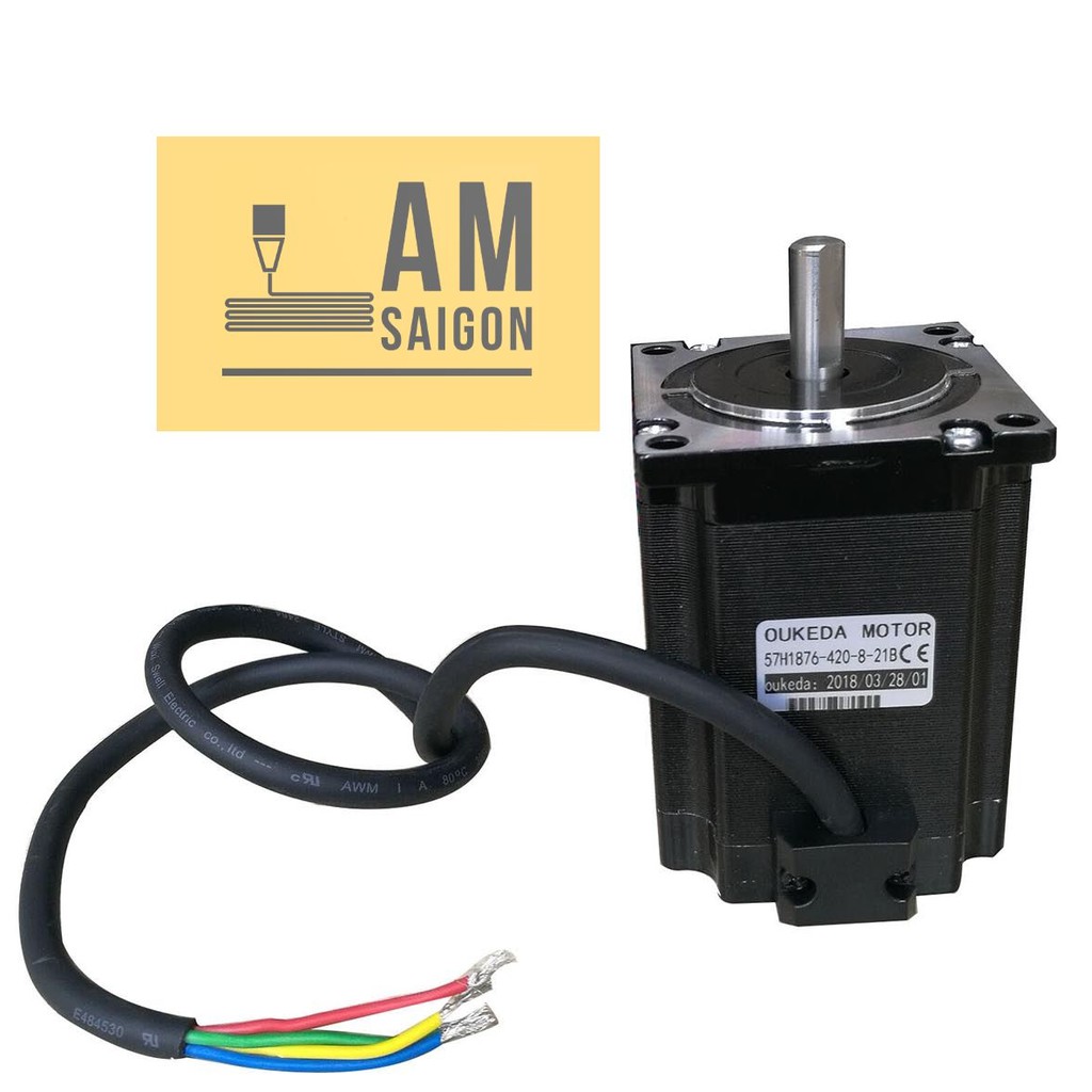 Động cơ bước 57, Step motor 57 (NEMA23) thương hiệu OUKEDA mới các size 57STH56, 57H1876, 23HS2442 chất lượng cao