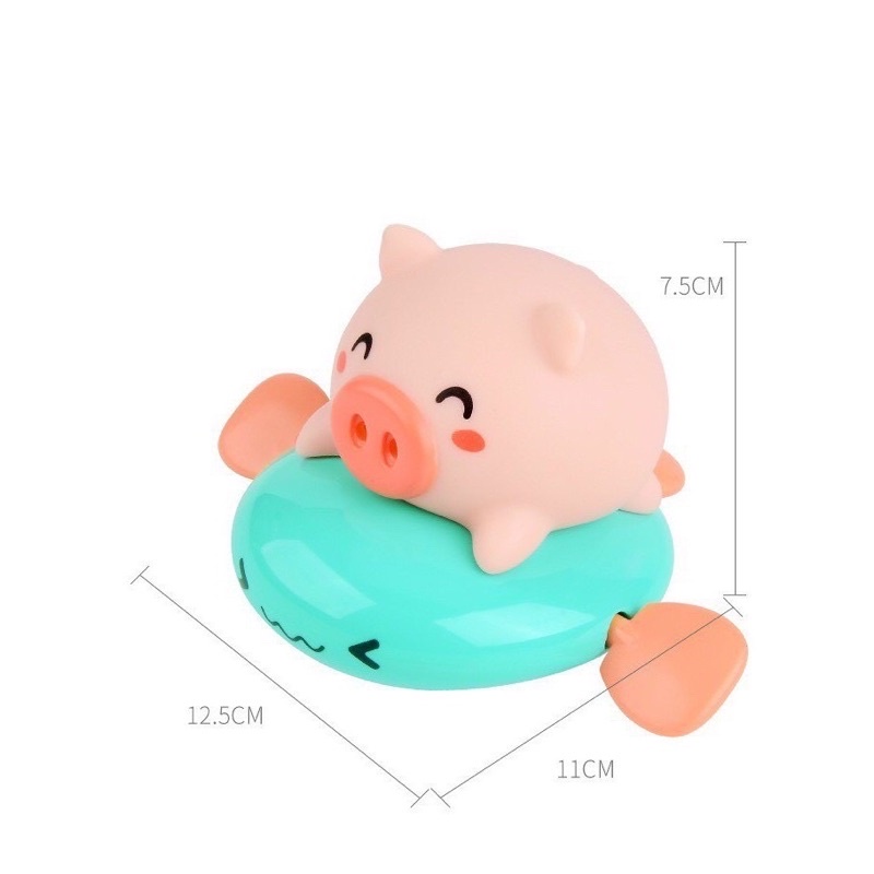 Thú bơi nhà tắm vặn cót rùa, vịt, bò , heo