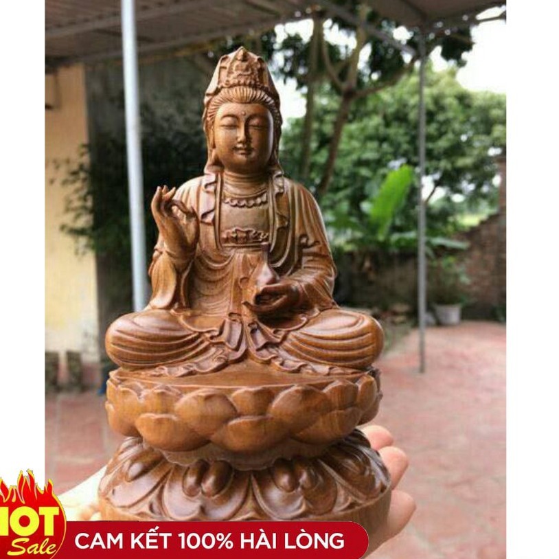 Tượng phật quan thế âm bồ tát- tặng vòng đeo tay Hàng cao cấp