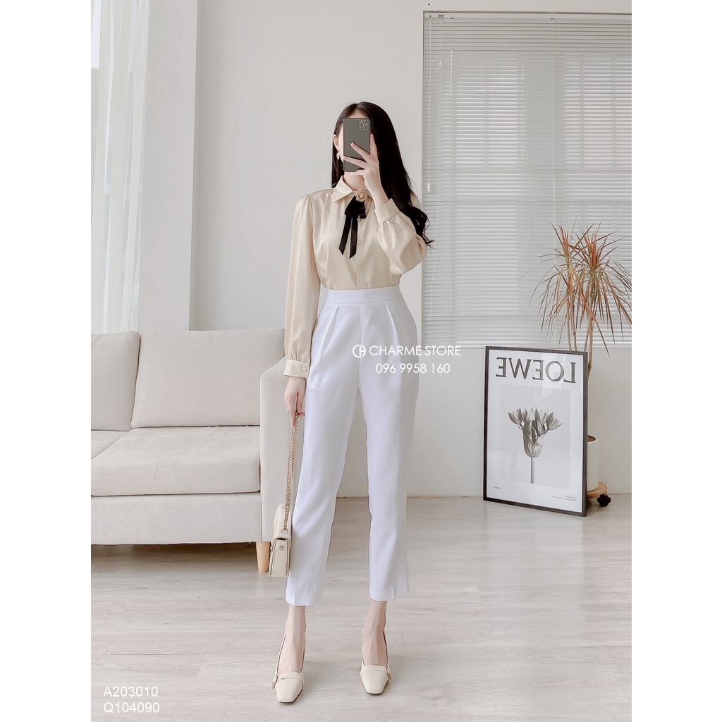 Quần công sở Charme quần 2 ly túi thẳng 4090