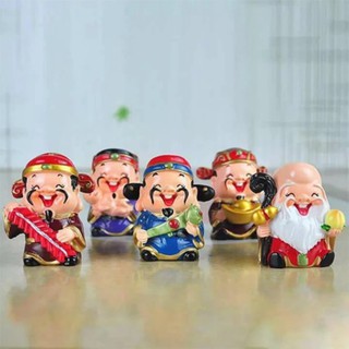 Bộ tượng 5 ông Thần Tài (may mắn)
