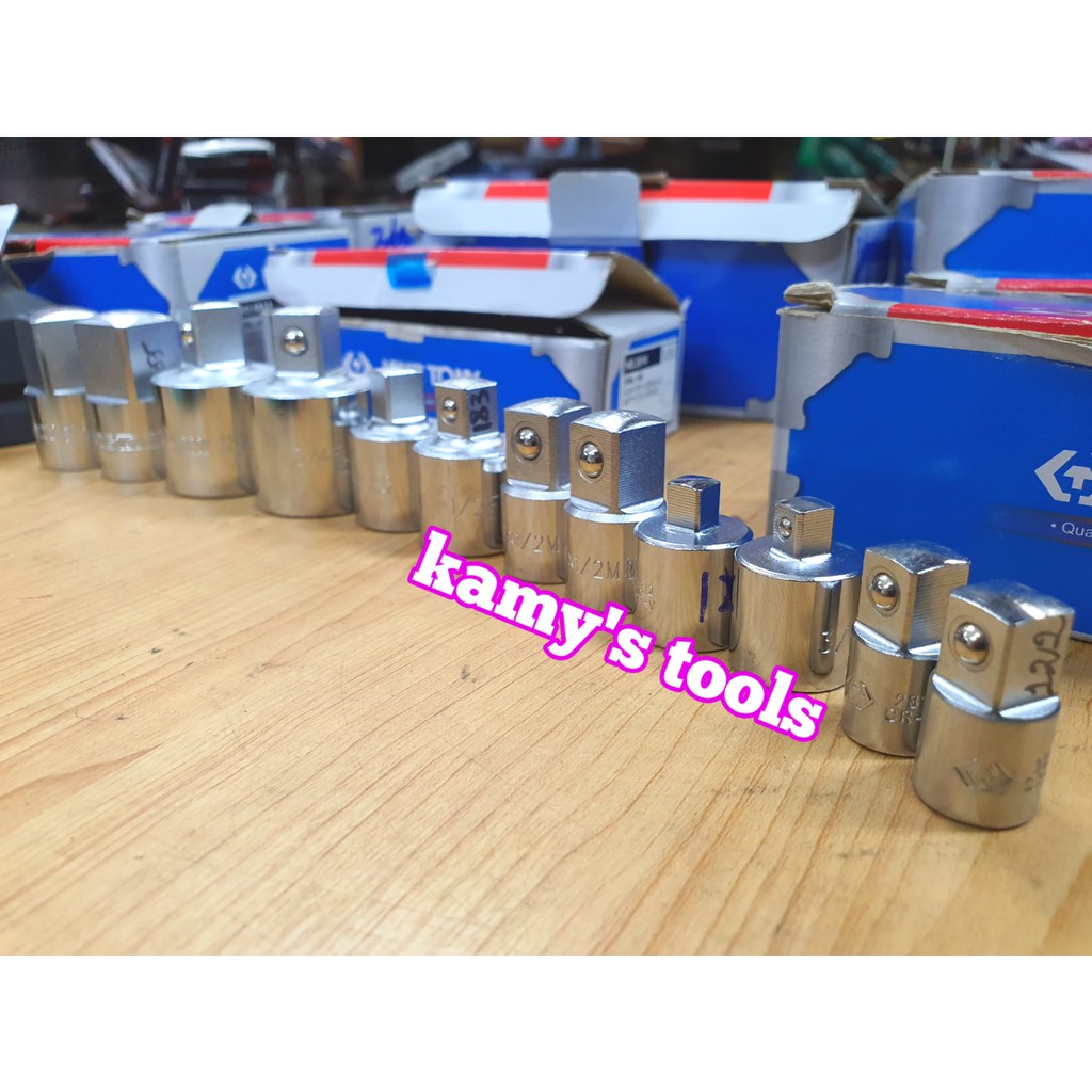 Đầu chuyển đầu biến Kingtony trắng 1/4"-3/8"-1/2"-3/4"-1"