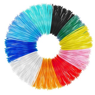 10 Piece Printer Filament for 3D Print Pen Multicolor Pack 1.75mm