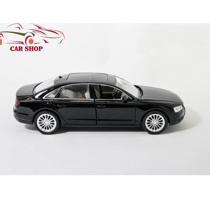 Mô hình xe - Xe mô hình Audi A8 W12 tỉ lệ 1:32 màu đen