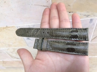 Dây Đồng Hồ Da Đà Điểu Size 18