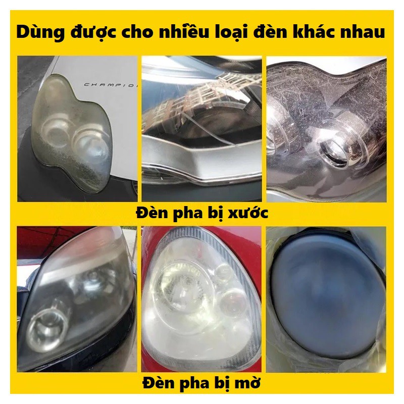 Dung dịch phục hồi và làm mới đèn pha cho ô tô