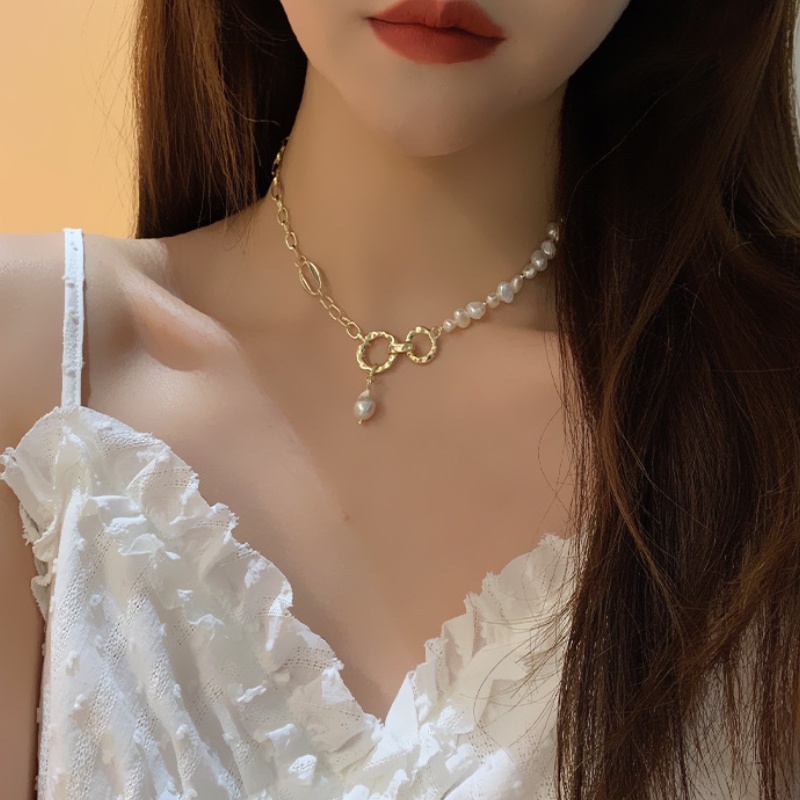 Vòng Cổ Choker 2022 Đính Hạt Ngọc Trai Tự Nhiên Phong Cách Cổ Điển Thời Trang Cho Nữ