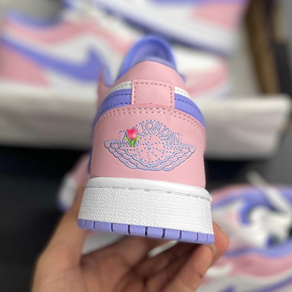 Giày Sneaker Jordan 1 Hồng Logo Tím , Giày Jordan 1 Tím  thể Thao Nam Nữ Thấp Cổ Full Phụ Kiện | BigBuy360 - bigbuy360.vn