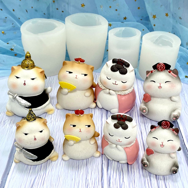 Khuôn Silicone Làm Bánh/Sô Cô La/Nước Hoa Hình Động Vật Hoạt Hình 3d Tự Làm