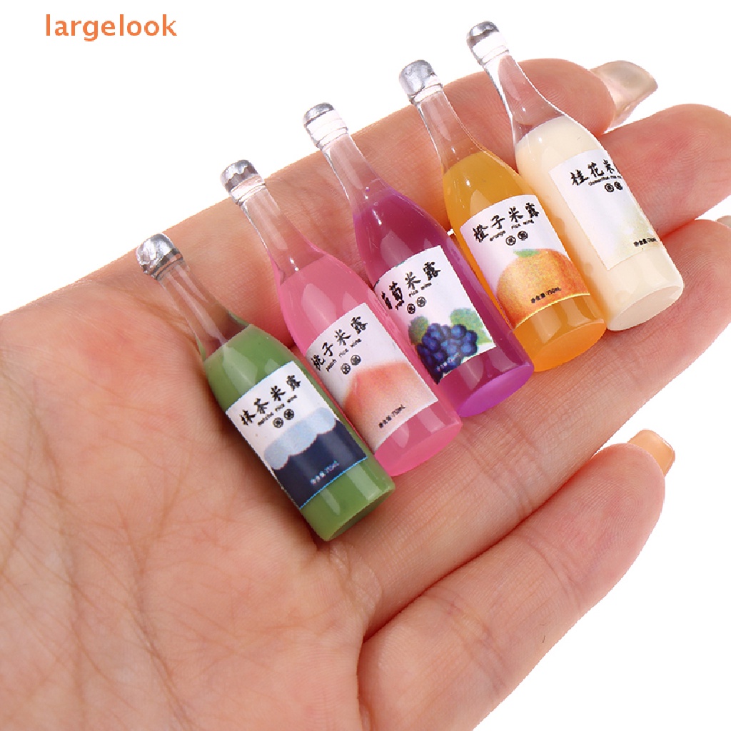 Set 5 Mô Hình Chai Rượu Mini Trang Trí Nhà Búp Bê