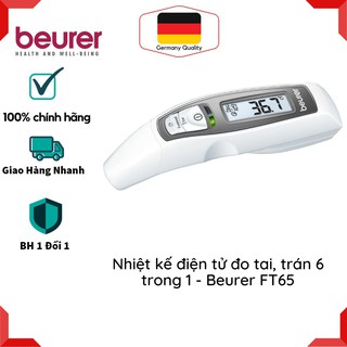 NHIỆT KẾ ĐIỆN TỬ BEURER FT65 - Nhệt kế đo tai, trán 6 trong 1 , đo được ở tai, trán, cơ thể