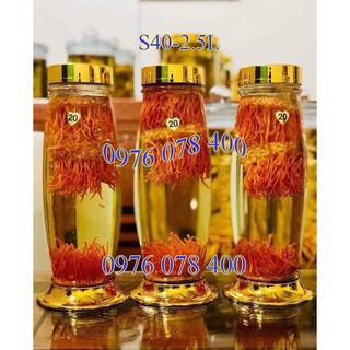 [ CHÍNH HÃNG ] Bình Ngâm Rượu Hàn Quốc 2.5 Lít , Bình Thuỷ Tinh Yongcheon, BHQ-S40