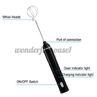 Máy Đánh Trứng, Tạo Bọt Cà Phê Sạc Usb