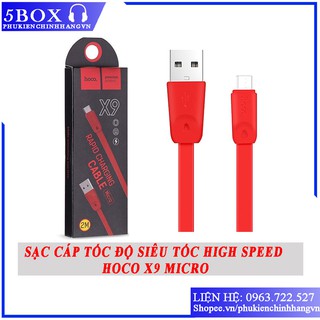 Cáp sạc nhanh hoco x9 micro usb - dài 2m / 1m - chính hãng cho điện thoại androi